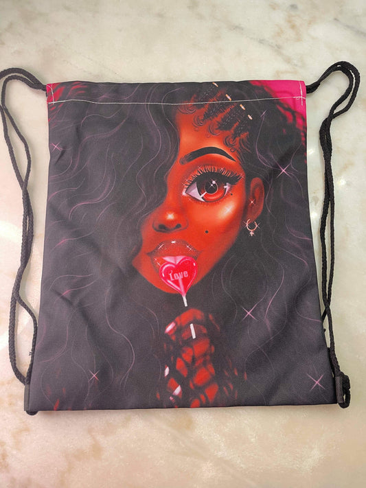 MISS MELANIN DRAWSTRING BAG