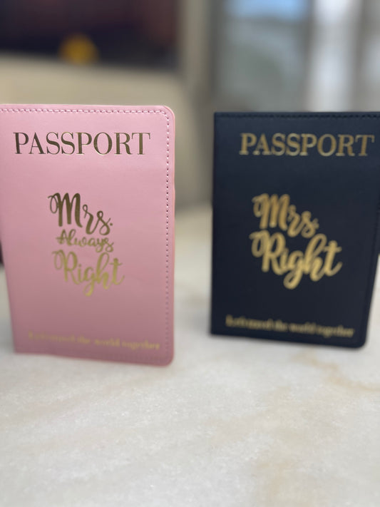 MRS. & MRS. BAECATION PASSPORT COVERS 🏳️‍🌈